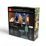 Globe Electric 50-ft 14/3 Outdoor Power Cord with Wireless Remote & 3 Grounded Outlets, Green image 3