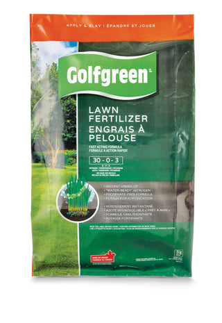 Golfgreen Lawn Fertilizer, 30-0-3, 25-kg