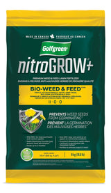 Golfgreen Nitrogrow+ Bio-Weed & Feed Lawn Fertilizer, 11-00-00, 9-kg