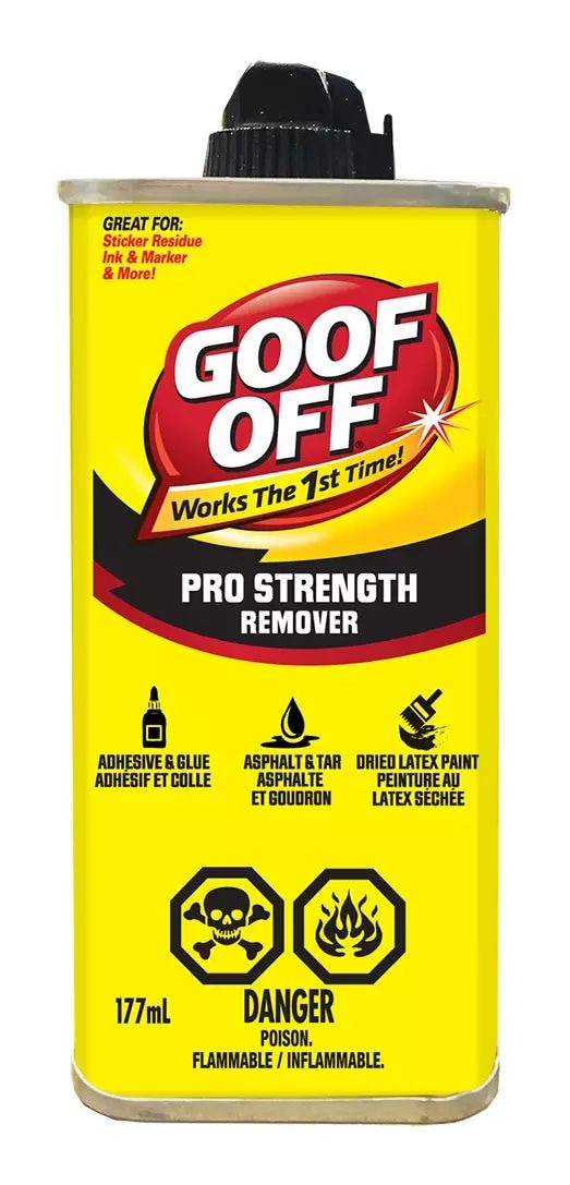 Goof Off Pro Strength Remover Multi-Purpose Household Spot & Stain Cleaner, 177-mL