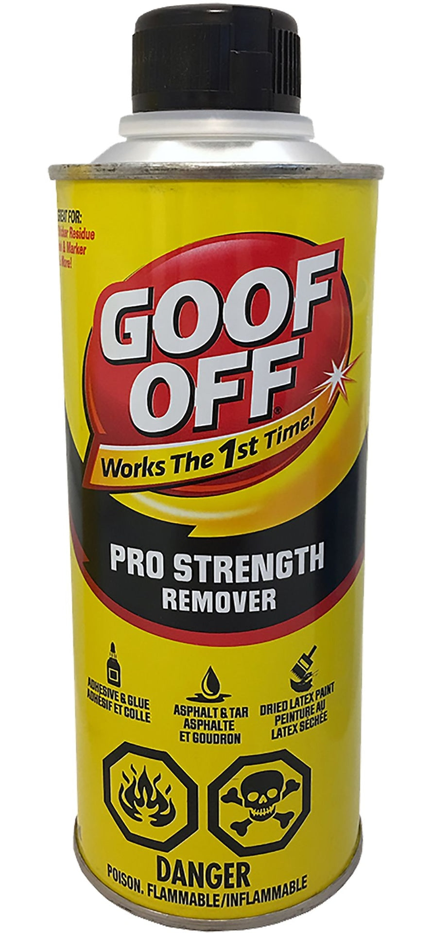 Goof Off Pro Strength Remover Multi-Purpose Household Spot & Stain Spray Cleaner, 473-mL
