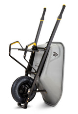 Gorilla Heavy-Duty Easy Pivot/Dump Steel Tub Wheelbarrow, Steel Tray, 6-cu-ft image 3