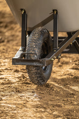 Gorilla Heavy-Duty Easy Pivot/Dump Steel Tub Wheelbarrow, Steel Tray, 6-cu-ft image 5