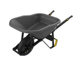 Gorilla Pro Grade Heavy Duty Poly Tub Wheelbarrow, Poly/Plastic Tray, 6-cu-ft image 2