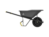 Gorilla Pro Grade Heavy Duty Poly Tub Wheelbarrow, Poly/Plastic Tray, 6-cu-ft image 3