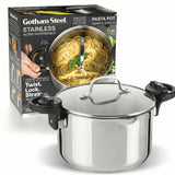 Gotham Steel Stainless Steel 5QT Pasta Pot image 2