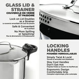 Gotham Steel Stainless Steel 5QT Pasta Pot image 4