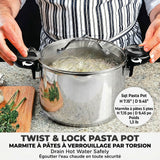 Gotham Steel Stainless Steel 5QT Pasta Pot image 5
