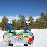 Gracious Living 2-Person Duo Inflatable Winter Snow Tube image 4