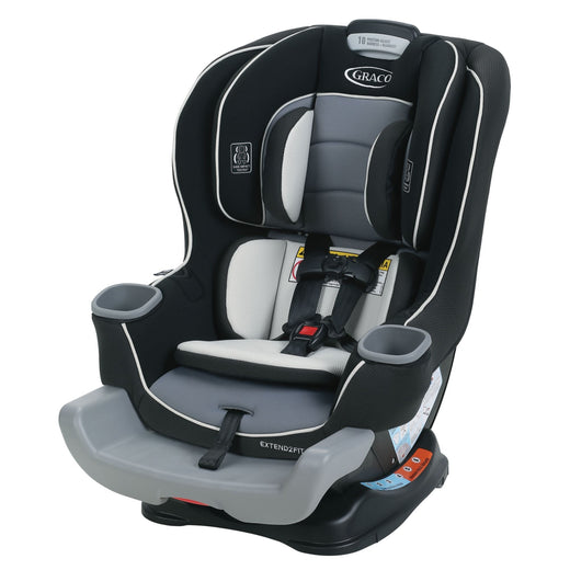 Graco Extend2Fit Convertible Car Seat – Safely Grows with Child from Rear-Facing to Forward-Facing, 1.8-30 kg (4-65 lb), Gotham