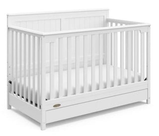 Graco Hadley 4-in-1 Convertible Crib with Drawer, White