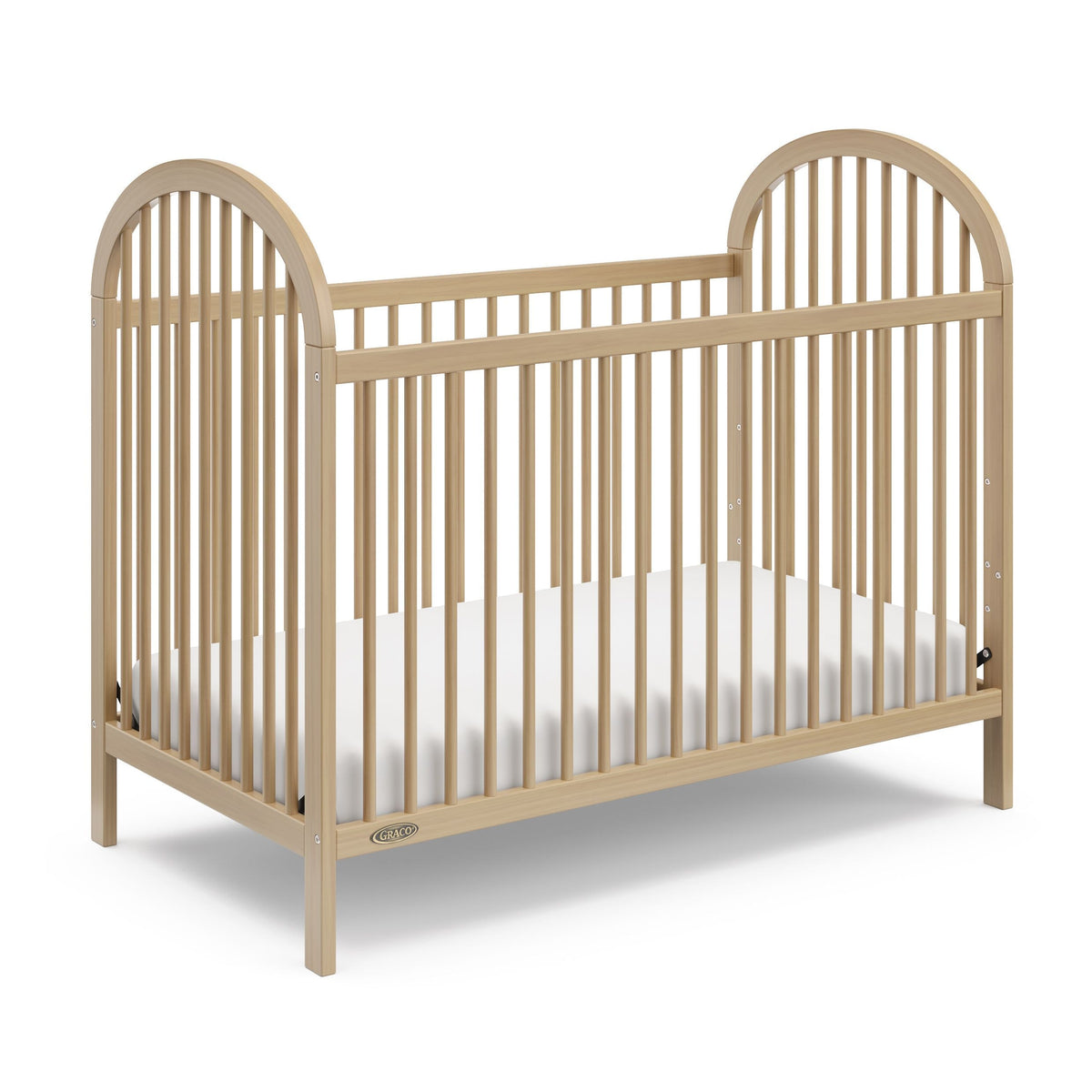 Graco Olivia 3-In-1 Driftwood Convertible Crib with Adjustable Base