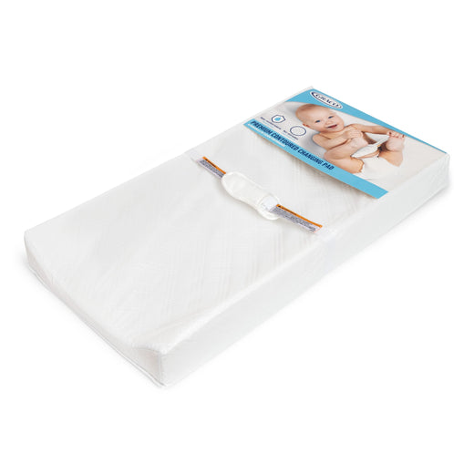 Graco Premium Contoured Baby Changing Pad with Non-Skid Bottom, White