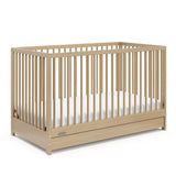Graco Teddi 4-in-1 Convertible Crib with Drawer, Driftwood