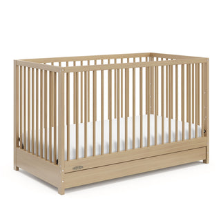 Graco Teddi 4-in-1 Convertible Crib with Drawer, Driftwood