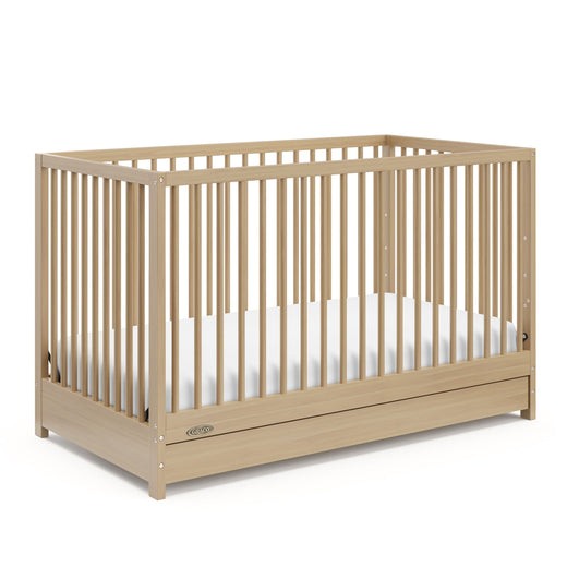 Graco Teddi 4-in-1 Convertible Crib with Drawer, Driftwood