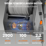 Grandfalls Pressure Washer 2100 PSI,with 100ft retractable soft hose image 6