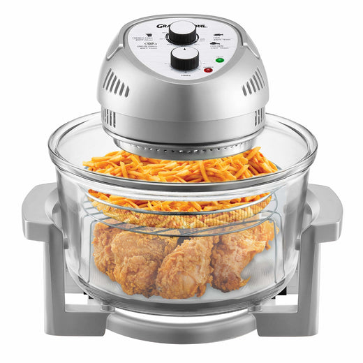 Granitestone Glass Air Fryer, Silver