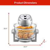 Granitestone Glass Air Fryer, Silver image 3