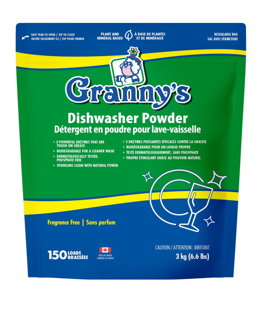 Granny's Dishwasher Powder, Fresh Citrus, 80-Loads, 3-kg