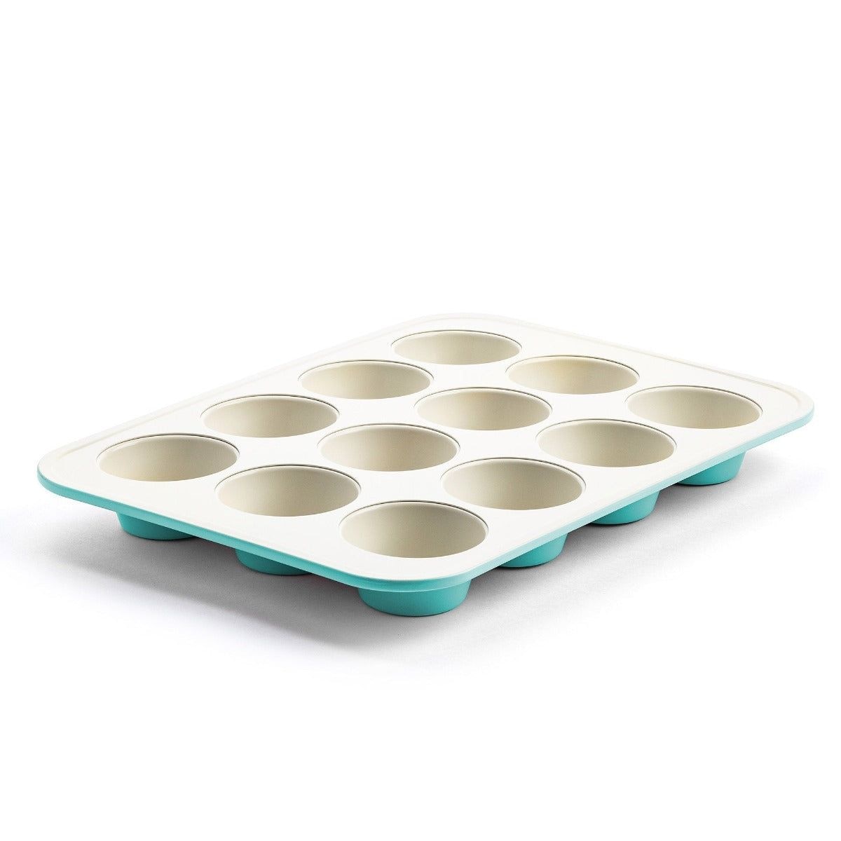 Green Pan Teal Ceramic Non-Stick Muffin Pan, 12-Cup