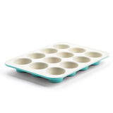 Green Pan Teal Ceramic Non-Stick Muffin Pan, 12-Cup