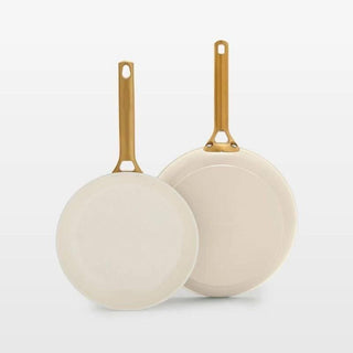 GreenPan Luxe 2pc Ceramic Frypan set - cream