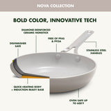 GreenPan Nova Cloud White Cookware Set, 11-pc image 8