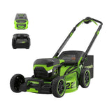 Greenworks 22-in 60V Self-Propelled Mower with 1 x 8.0Ah Battery and 6A Charger image 2