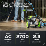 Greenworks 2700PSI 1.2GPM Electric Pressure Washer image 7