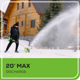 Greenworks 40V Cordless Snow Shovel, 12-in (Tool Only) image 4