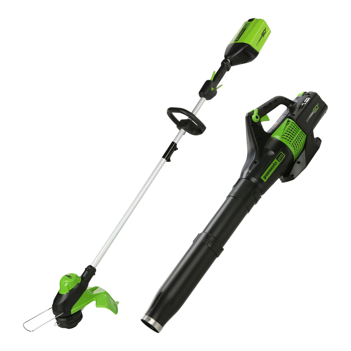Greenworks 60V 13-in String Trimmer & 540CFM/140MPH Blower Combo Kit with 4.0Ah Battery & Charger