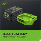 Greenworks 60V 13-in String Trimmer & 540CFM/140MPH Blower Combo Kit with 4.0Ah Battery & Charger image 5