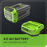 Greenworks 60V 17-in Push Lawn Mower with 4.0 Ah Battery & 3A Charger image 7
