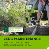 Greenworks 60V 1800PSI 1.2GPM Hybrid AC/DC Pressure Washer, Tool Only image 2