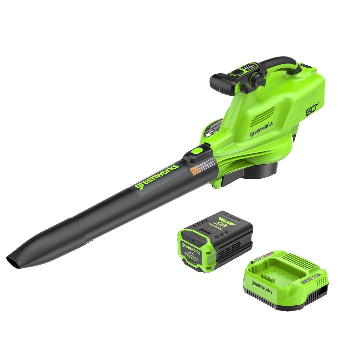 Greenworks 60V 520 CFM/240 MPH Blower Vacuum with 4Ah Battery
