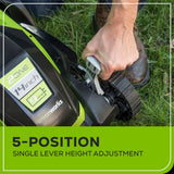 Greenworks 9A 2-in-1 Corded Lawn Mower, 14-in image 6