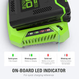 Greenworks PRO 80V 2Ah Lithium-Ion Battery Charger for CT#: 060-1706 image 6