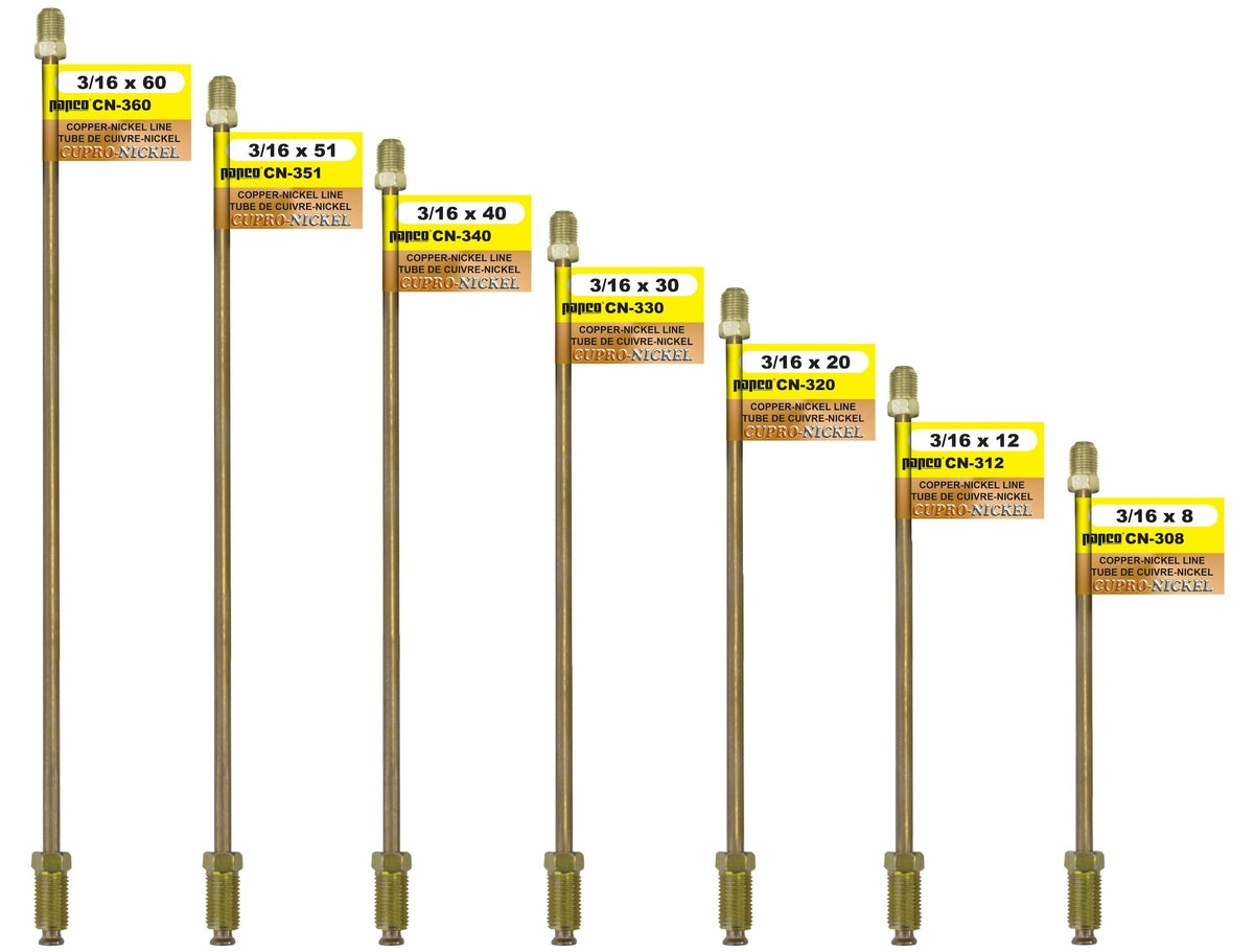 H. Paulin CN330 Copper Nickel Brake Line, Standard, 30 x 3/16-in Please make sure this part fits your need