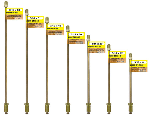 H. Paulin CN340 Copper Nickel Brake Line, Standard, 40 x 3/16-in Please make sure this part fits your need