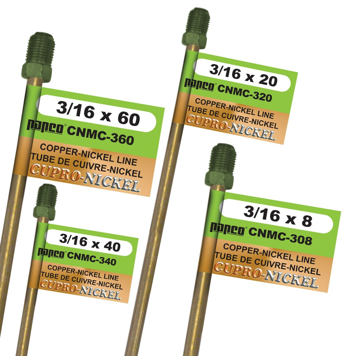 H. Paulin CNMC308 Nickel Brake Line, European, 8 x 3/16-in Please make sure this part fits your need