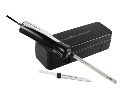 Hamilton Beach Carve 'n Set Electric Knife Set, Black