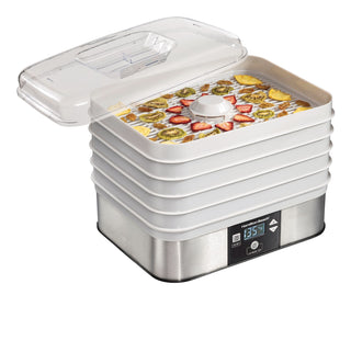 Hamilton Beach Digital Food Dehydrator with Adjustable Thermostat, Grey