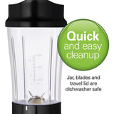 Hamilton Beach Personal Creations Single-Serve Blender with Travel Jar, Black, 414mL image 5
