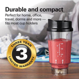 Hamilton Beach Personal Creations Single-Serve Blender with Travel Jar, Black, 414mL image 6