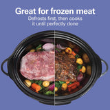 Hamilton Beach Programmable Defrost Slow Cooker, Black, 6-qt image 3