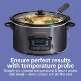 Hamilton Beach Programmable Defrost Slow Cooker, Black, 6-qt image 5