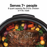 Hamilton Beach Programmable Defrost Slow Cooker, Black, 6-qt image 6