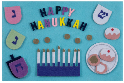 "Happy Hanukkah" Felt Interactive Activity Play Board Kit, 30-pc, for Hanukkah