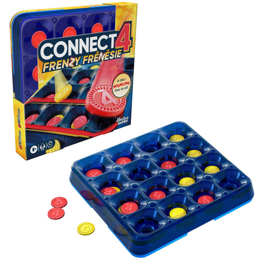 Hasbro Connect 4 Frenzy Strategy Board Game, Bilingual